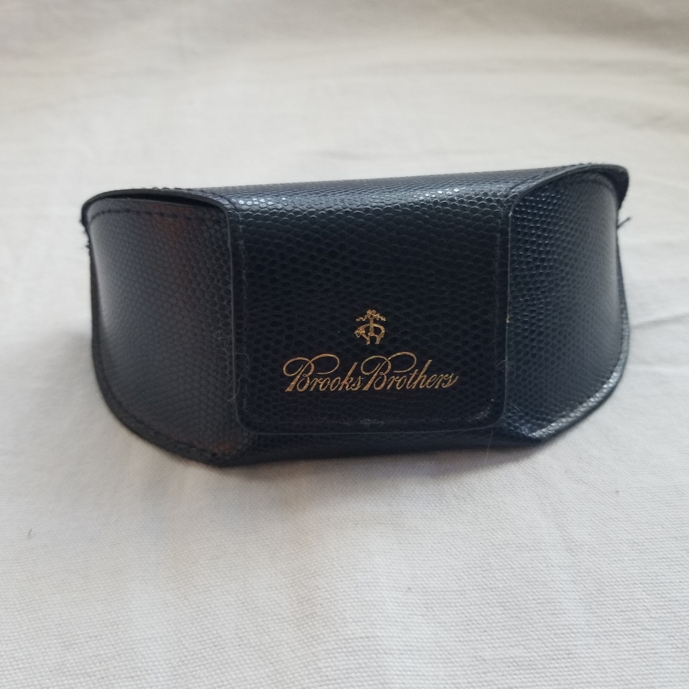 LARGE SIZE Brooks Brothers  Magnetic Sunglasses CASE ONLY Dark Blue